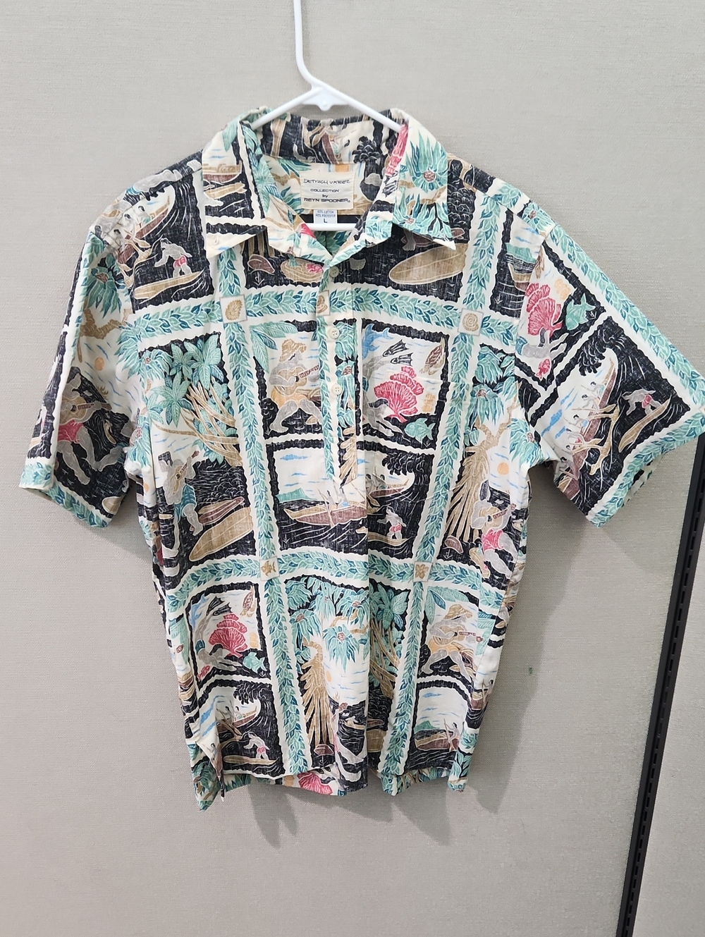 Reyn Spooner Dietrich Varez Vintage Hawaiian Shirt Size Large